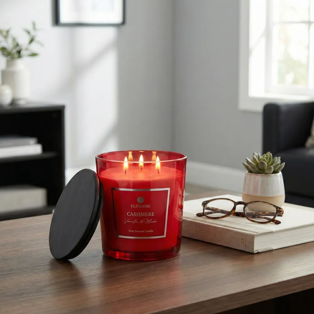 ROWANSTONE CASHMERE VANILLA & MUSK CANDLE 7 (IN)