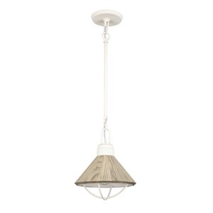 Cape May 9'' Wide 1-Light Mini Pendant - White Coral 2