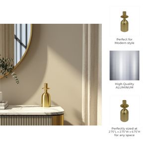 KIRBYWICK GOLD CANDLE HOLDER 7 (IN) 10