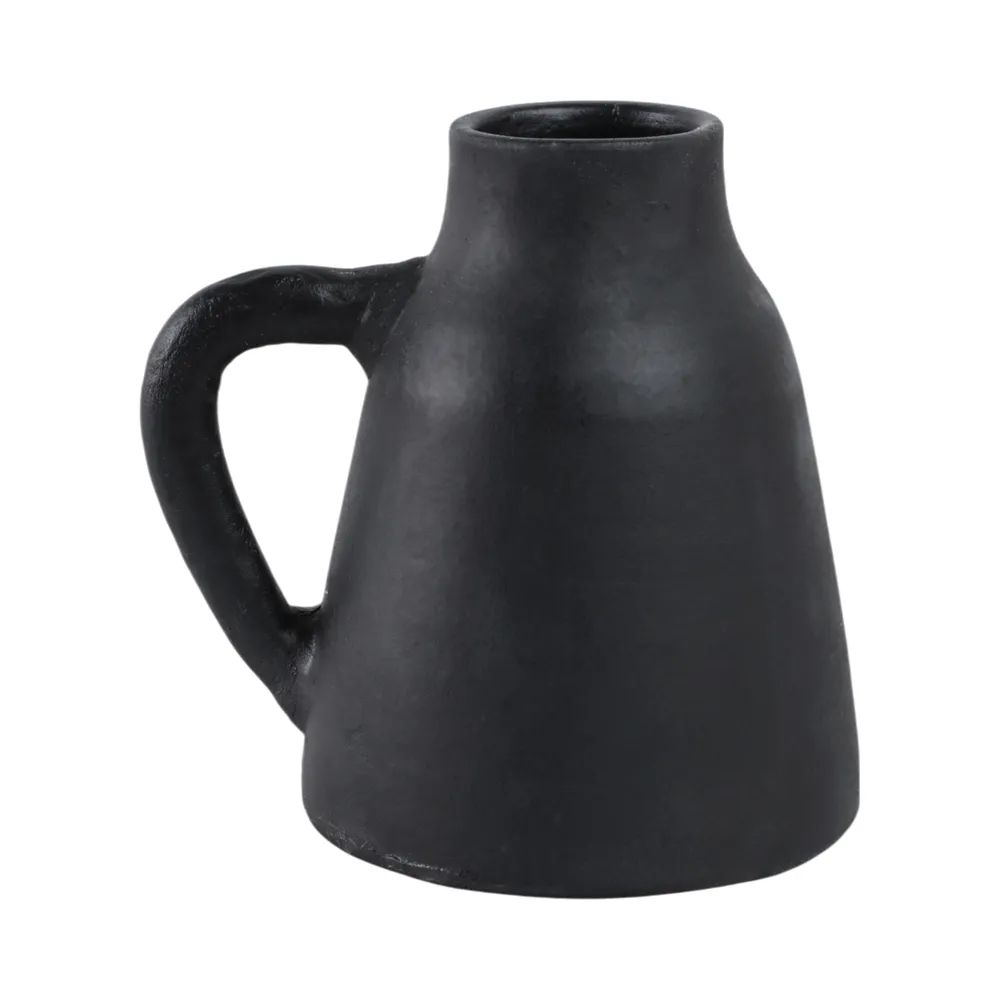 SHERMANCLIFF BLACK VASE 9 (IN)