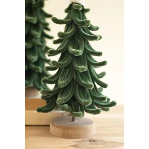 Set of 3 Pipe Cleaner Christmas Trees with Hats 5