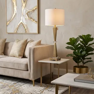 MAXWELLLEY GOLD LAMP 37 (IN) 9