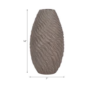 ROYVALE BROWN VASE 14 (IN) 8