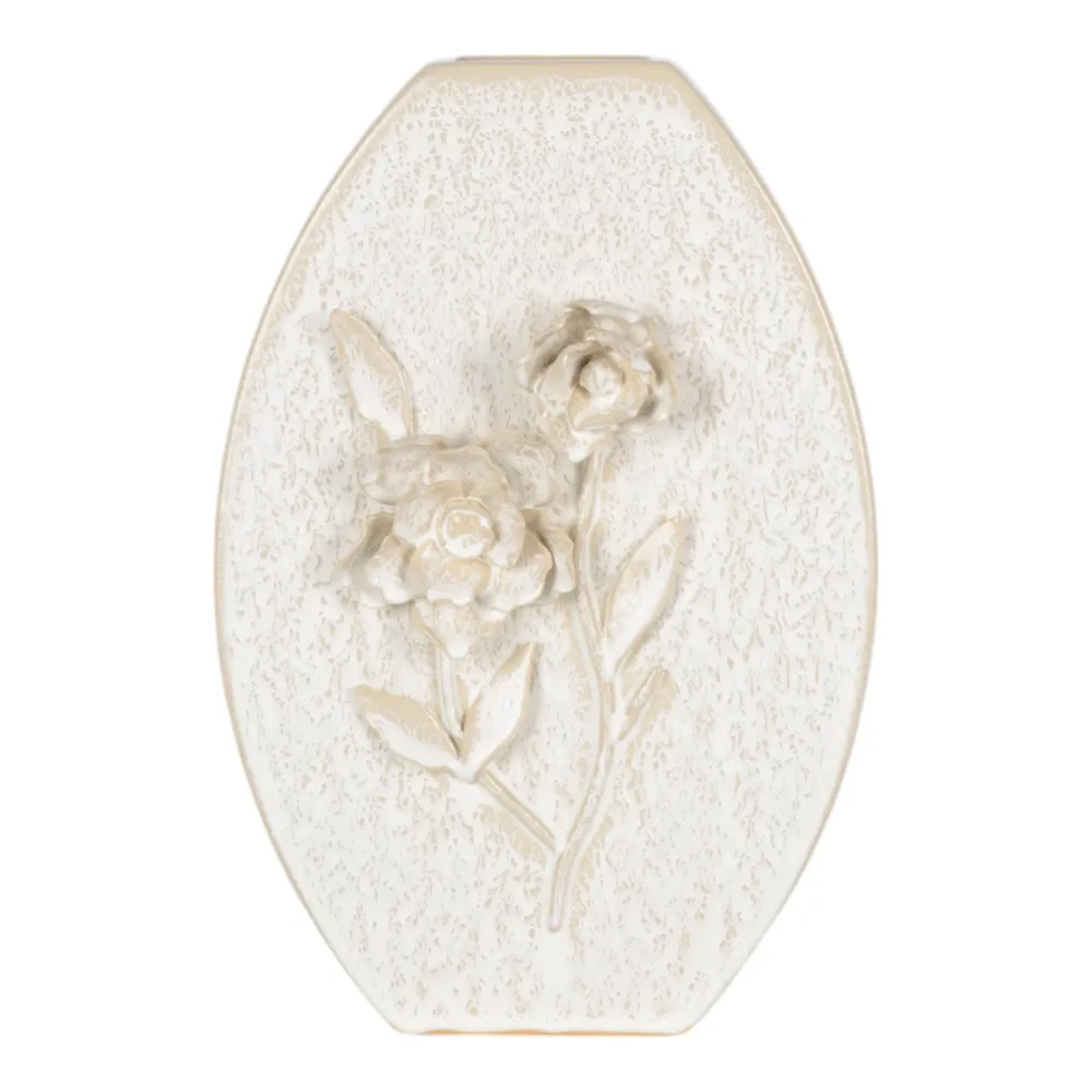 HAYESTON WHITE VASE 15 (IN)