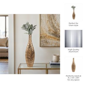 LEOSIDE GOLD VASE 28 (IN) 10