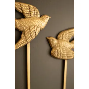Antique Gold Sparrow Candle Wall Sconces 2