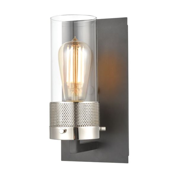 Bergenline 10'' High 1-Light Sconce - Matte Black