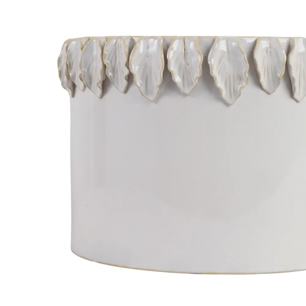 GARLANDWELL SET OF 2 WHITE PLANTER 9 (IN)