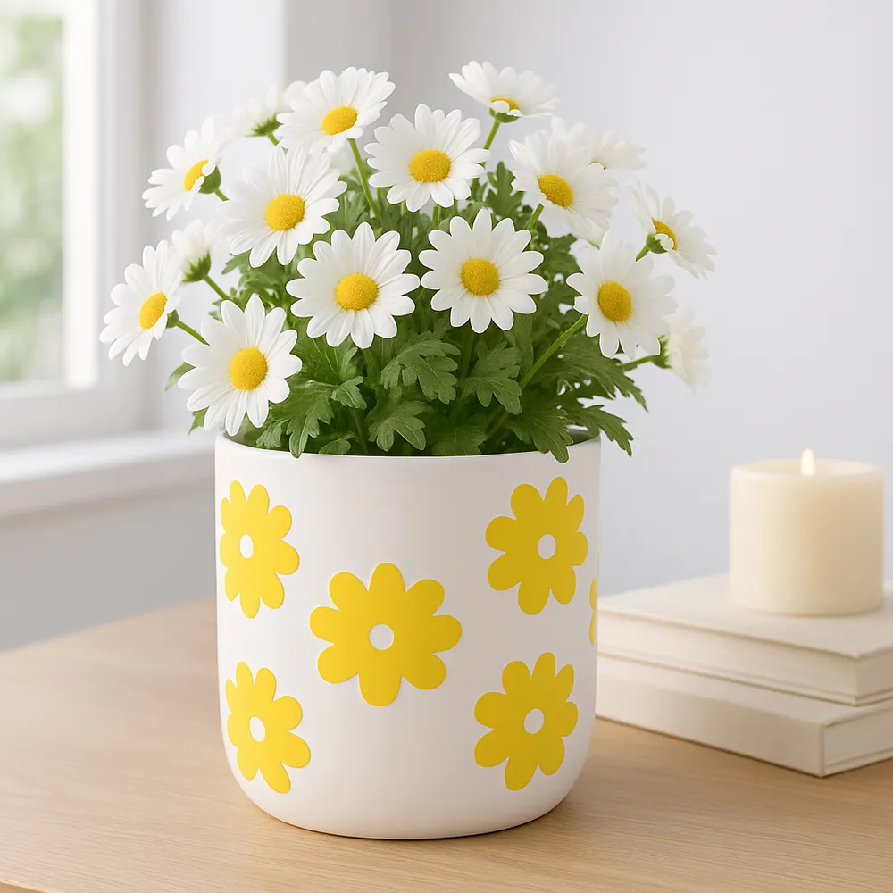 BELDENTON WHITE PLANTER 6 (IN)