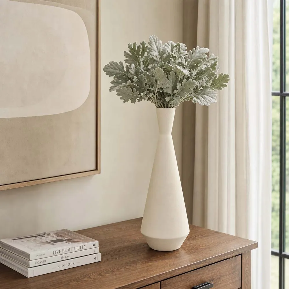 ENSLEYCROSS WHITE VASE 21 (IN)