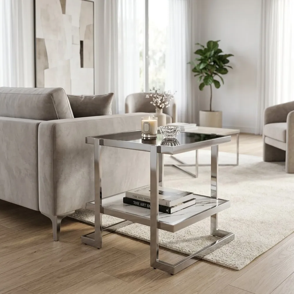 HADFIELD SILVER TABLE 24 (IN)