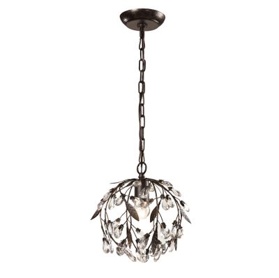 Circeo 10″ Wide 1-Light Mini Pendant - Deep Rust