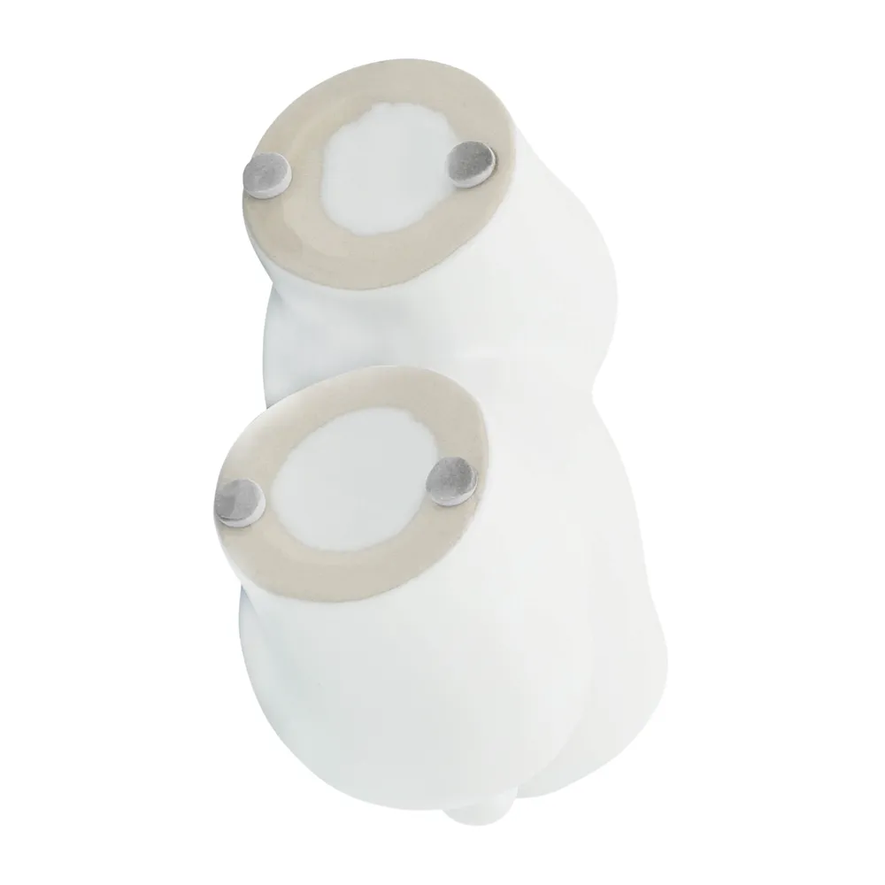 HELENAOAK WHITE VASE 6 (IN)