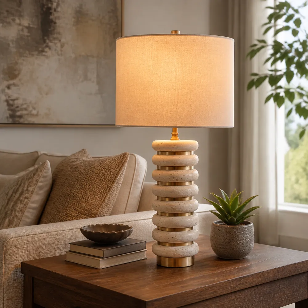 FORDSTONE TAN LAMP 26 (IN)