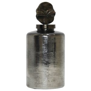 LANEWIND GRAY GLASS VASE 16 (IN) 4