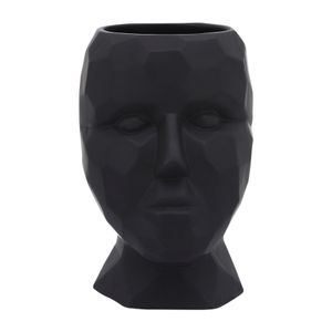 CLOVERTON BLACK VASE 10 (IN) 4
