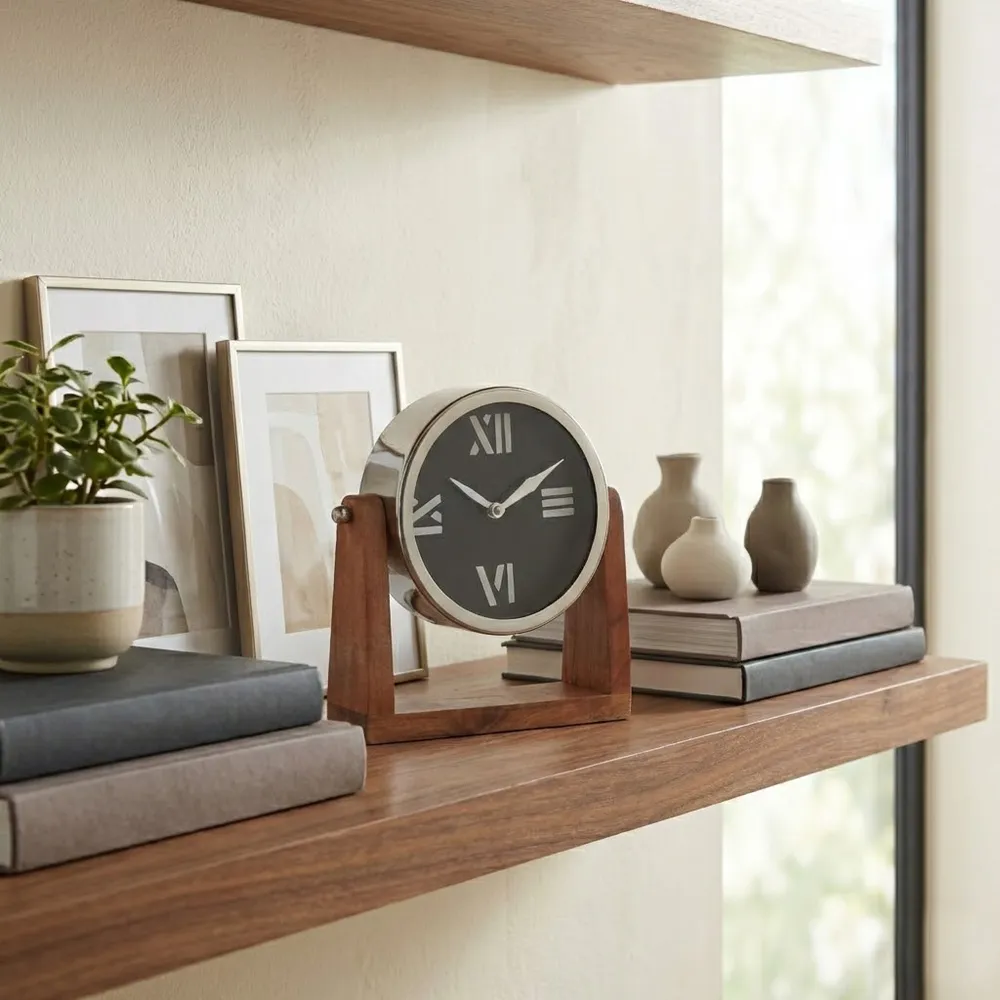 CELIAROSE BLACK CLOCK 9 (IN)