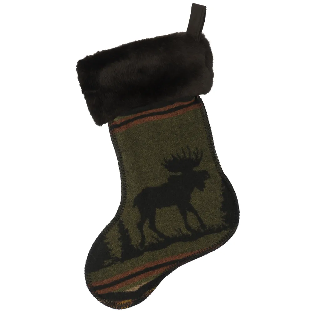 Moose I - Christmas Stocking (14x20)