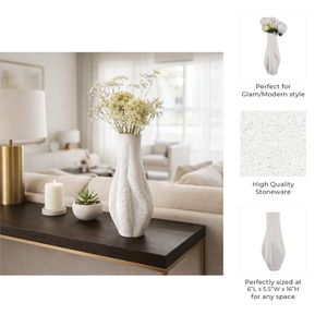HADFIELDROSE IVORY VASE 16 (IN) 10