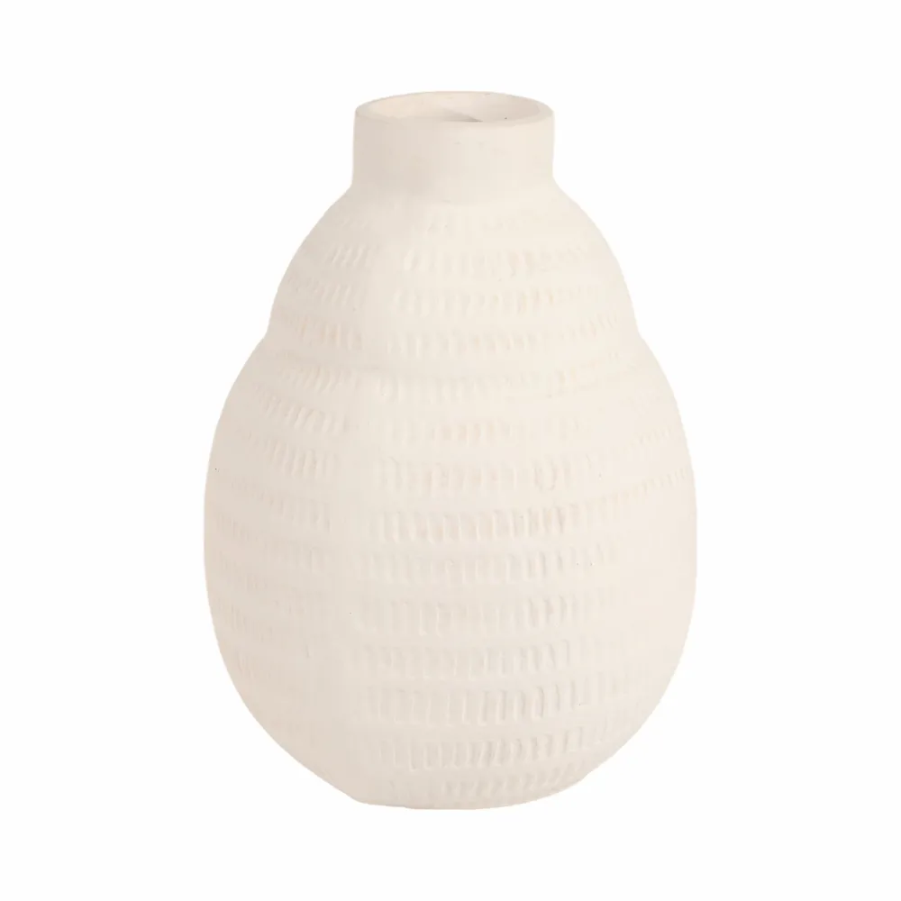 MORRISCLIFF WHITE VASE 14 (IN)