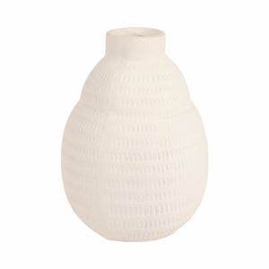 MORRISCLIFF WHITE VASE 14 (IN) 4
