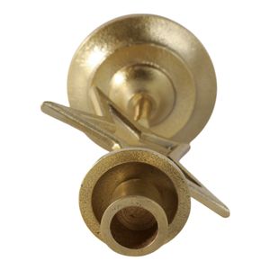 BRICEHAVEN GOLD CANDLE HOLDER 9 (IN) 7