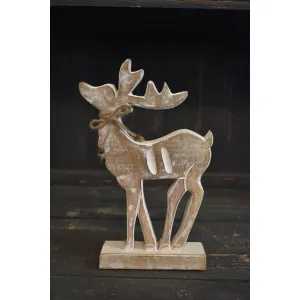 Whitewashed Deer 7x9in 3