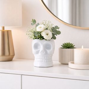 LINDENCLIFF WHITE VASE 8 (IN) 10