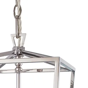 Cage 10.25'' Wide 3-Light Mini Pendant - Polished Nickel 3