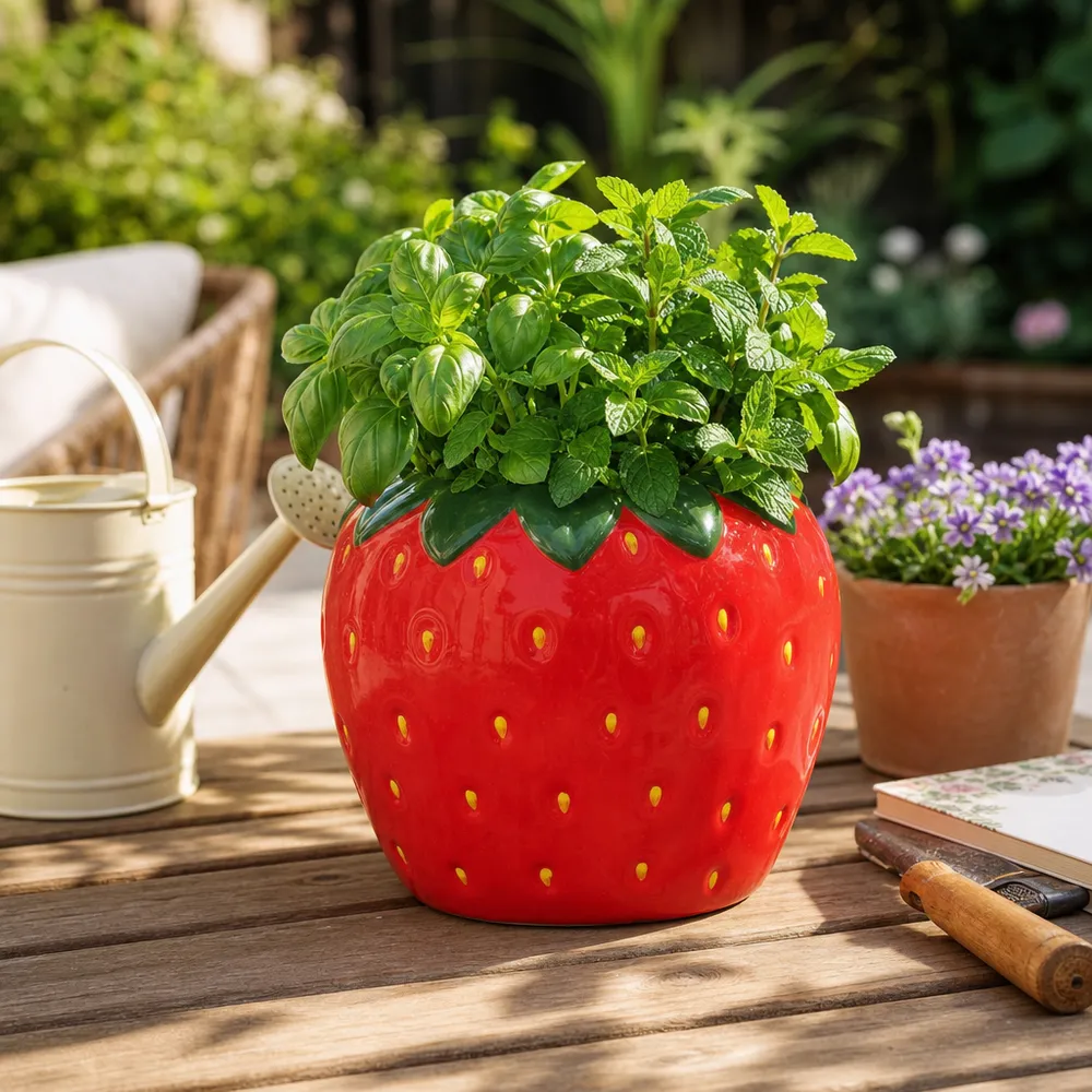 FINCHMOOR RED PLANTER 6 (IN)