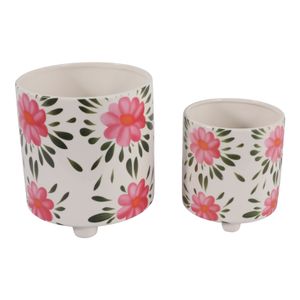 ALMAWAY SET OF 2 PINK PLANTER 8 (IN) 1