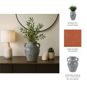 CARLINROSE BLUE VASE 10 (IN) 10