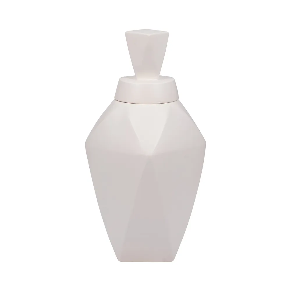 HALTONWORTH WHITE VASE 19 (IN)