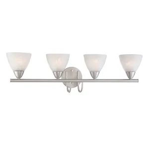 Tia 30.75'' Wide 4-Light Vanity Light - Matte Nickel 1