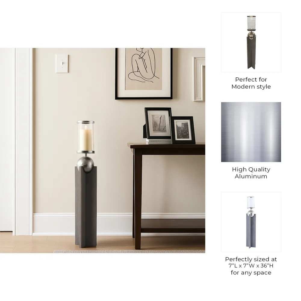 HOLDENSHAW GRAY CANDLE HOLDER 36 (IN)