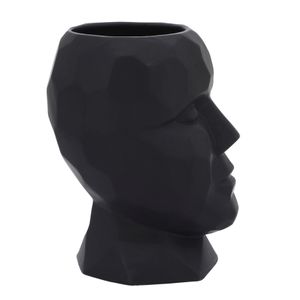 CLOVERTON BLACK VASE 10 (IN) 5
