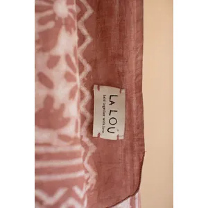 Set of 4 Mudblock-Printed Scarves 4