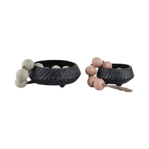 GILBERTRUN SET OF 2 BLACK BOWLS 6 (IN) 3