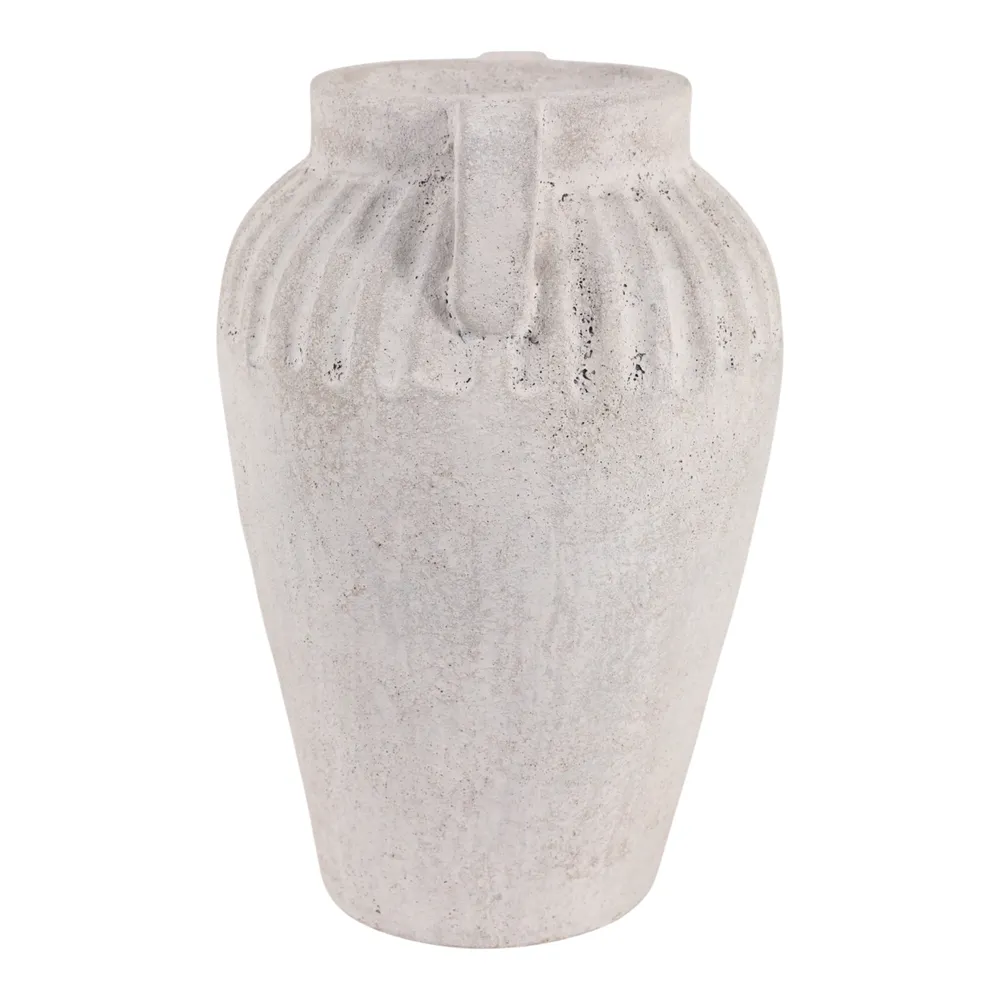WOODSONHAVEN WHITE VASE 13 (IN)