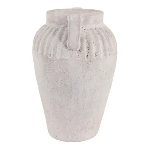 WOODSONHAVEN WHITE VASE 13 (IN) 5