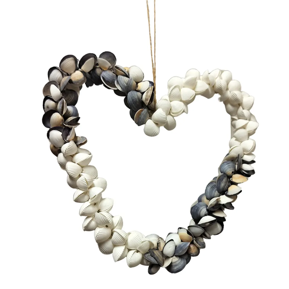 10" CAYCAY HEART WHITE AND PURPLE