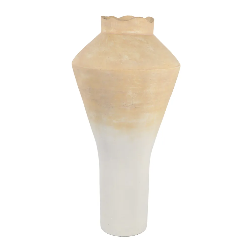 ELDERSHAW WHITE VASE 34 (IN)