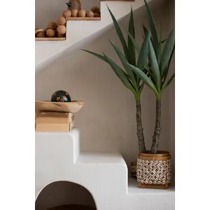 Textured Arched Shelving Unit with Stairs Detail 2