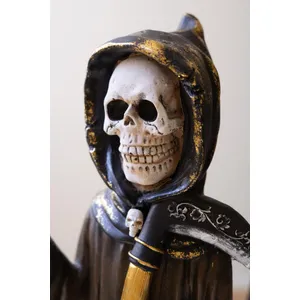 Set of 2 Painted Resin Halloween Grim Reapers 2