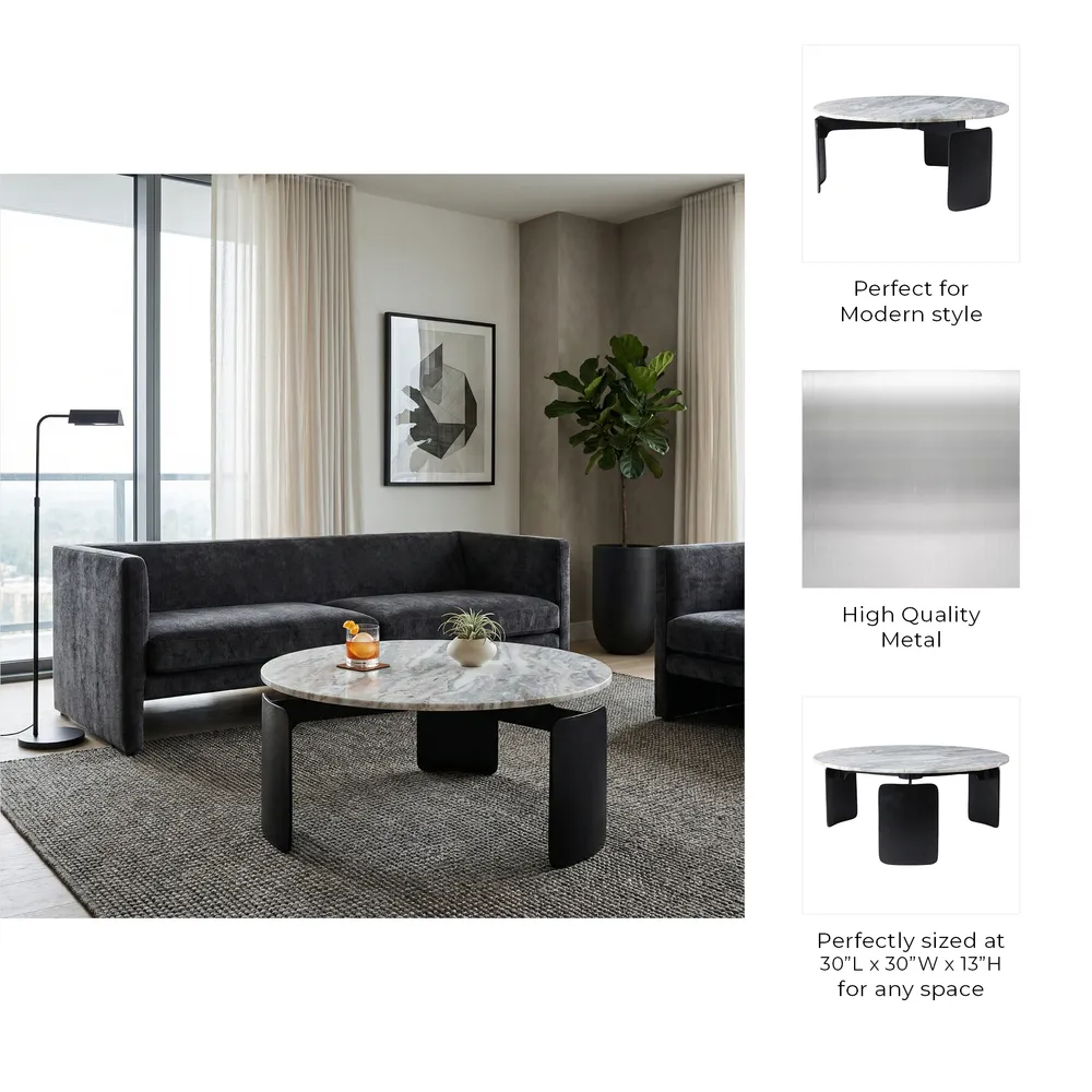 HEMMINGOAK GRAY COFFEE TABLE 13 (IN)