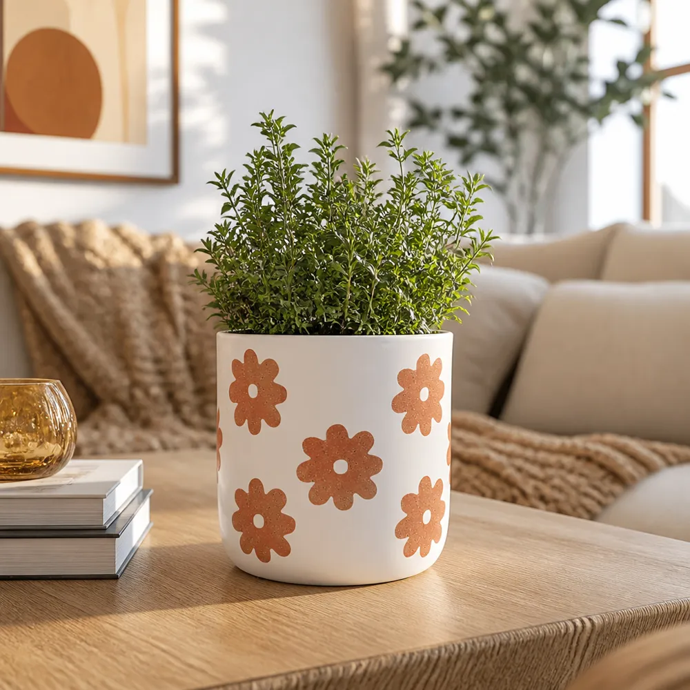 BELDENTON WHITE PLANTER 6 (IN)