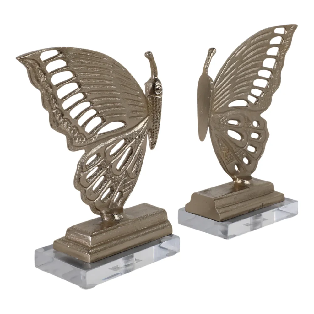 ARLOWCREST SET OF 2 GOLD DECOR 9 (IN)
