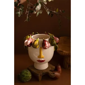 Ceramic Head Vase with Figs 5