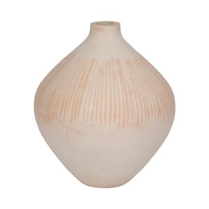 DRAKE IVORY GLASS VASE 14 (IN) 3