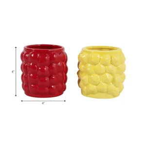 DURBANMOOR SET OF 2 RED PENCIL CUP 4 (IN) 10